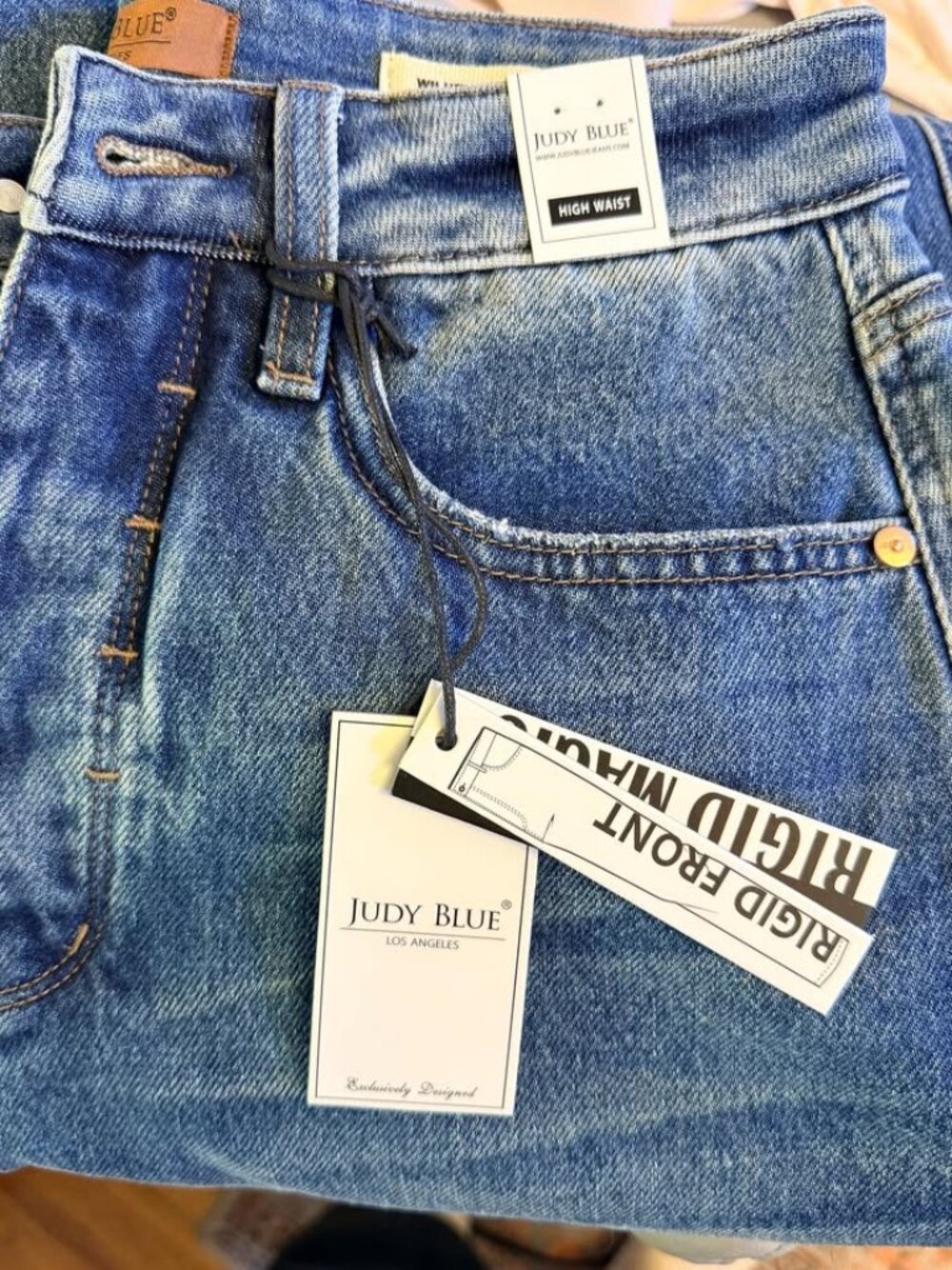 NWT Judy Blue Baggy Brooklyn Rigid Magic Jeans 7/28 - Picture 4 of 4